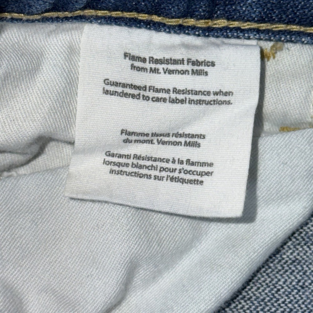 VTG Carhartt Flame-Resistant (FR) Relaxed Fit Denim Jeans Mens W34 x L32 - Picture 7 of 16